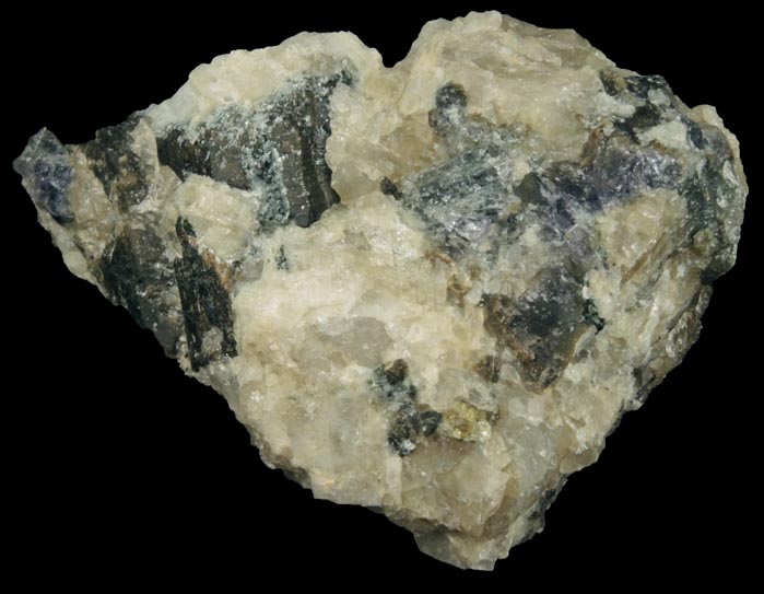 Cordierite var. Iolite from Route 9 road cut at Beaver Meadow Road, Haddam, Middlesex County, Connecticut
