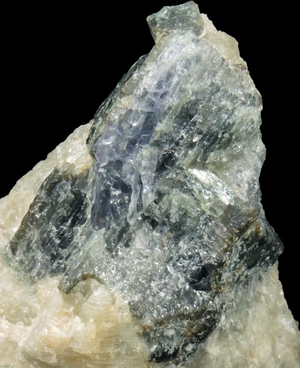 Cordierite var. Iolite from Route 9 road cut at Beaver Meadow Road, Haddam, Middlesex County, Connecticut