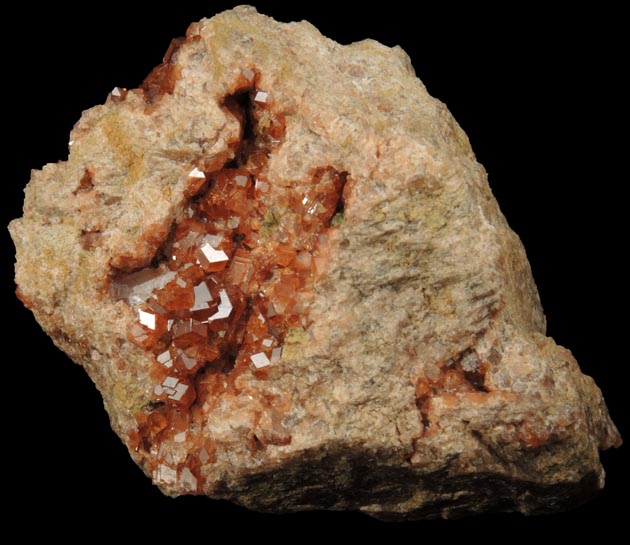 Grossular Garnet from Garnet exposure 175 m. SW of West Redding train station, Fairfield County, Connecticut