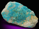 Turquoise crystals on Quartz from Bishop Mine, Lynch Station, Campbell County, Virginia