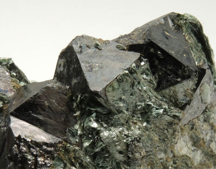 Magnetite in schist from Timm's Hill, Haddam, Middlesex County, Connecticut