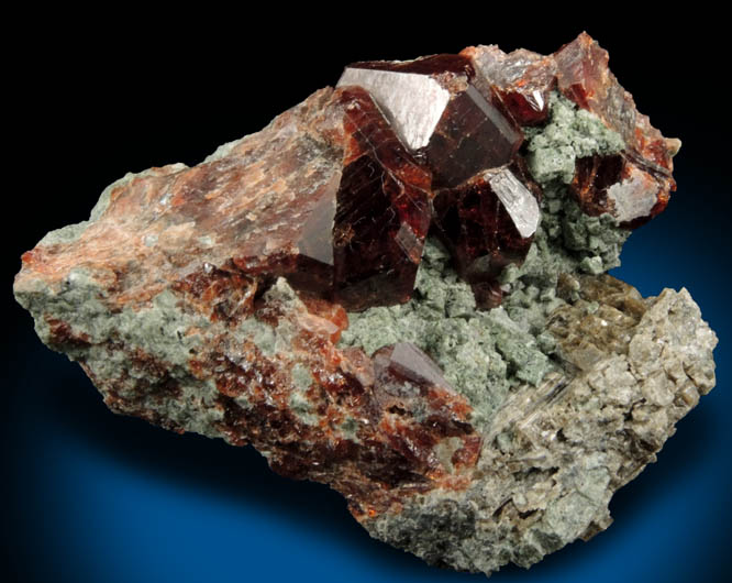 Grossular Garnet and Diopside from Goodall Farm Quarry, Sanford, York County, Maine