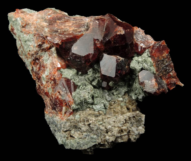 Grossular Garnet and Diopside from Goodall Farm Quarry, Sanford, York County, Maine