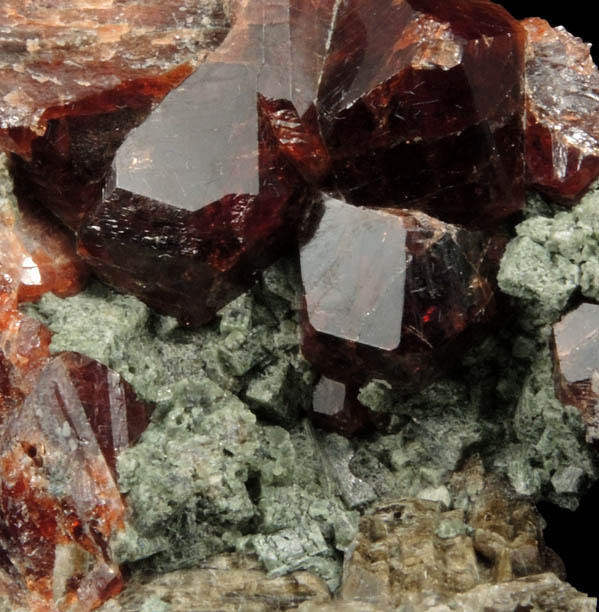 Grossular Garnet and Diopside from Goodall Farm Quarry, Sanford, York County, Maine