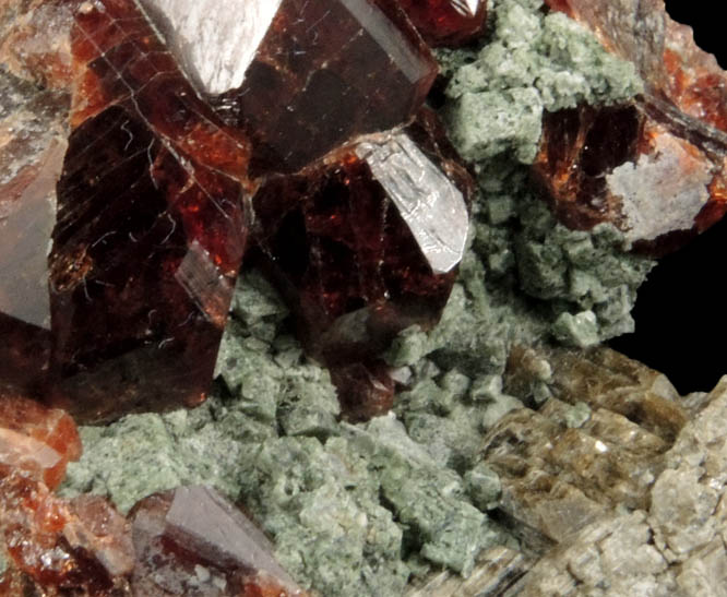 Grossular Garnet and Diopside from Goodall Farm Quarry, Sanford, York County, Maine