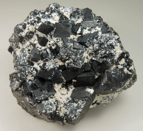 Magnetite (rare cubic and tetrahexahedral crystal form) from ZCA Mine No. 4, Fowler Ore Body, 2500' Level, Balmat, St. Lawrence County, New York