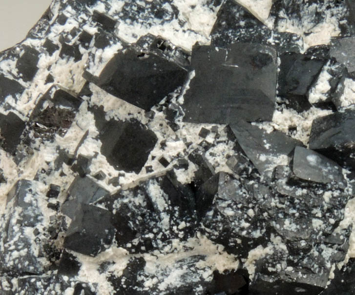 Magnetite (rare cubic and tetrahexahedral crystal form) from ZCA Mine No. 4, Fowler Ore Body, 2500' Level, Balmat, St. Lawrence County, New York