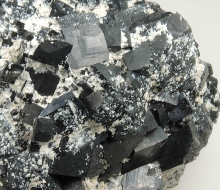 Magnetite (rare cubic and tetrahexahedral crystal form) from ZCA Mine No. 4, Fowler Ore Body, 2500' Level, Balmat, St. Lawrence County, New York