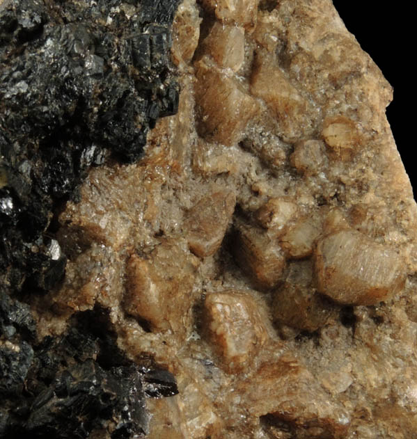 Microcline with Hornblende from Tory Hill, Ontario, Canada