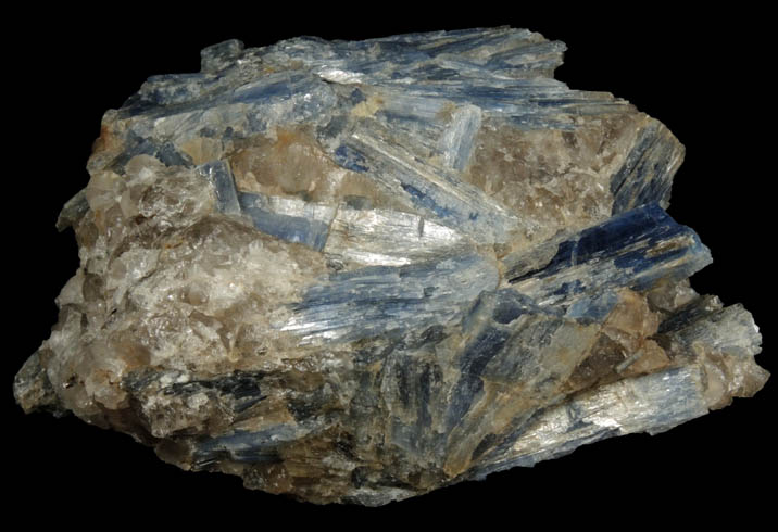 Kyanite in Quartz from Gile Mountain Formation, Pomfret, Windsor County, Vermont
