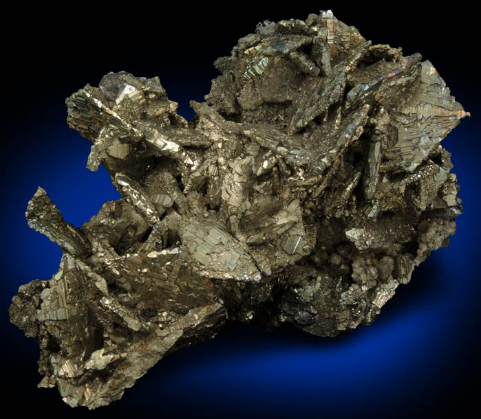 Pyrite pseudomorphs after Marcasite on Sphalerite from Nanisivik Mine, Baffin Island, Nunavut, Canada