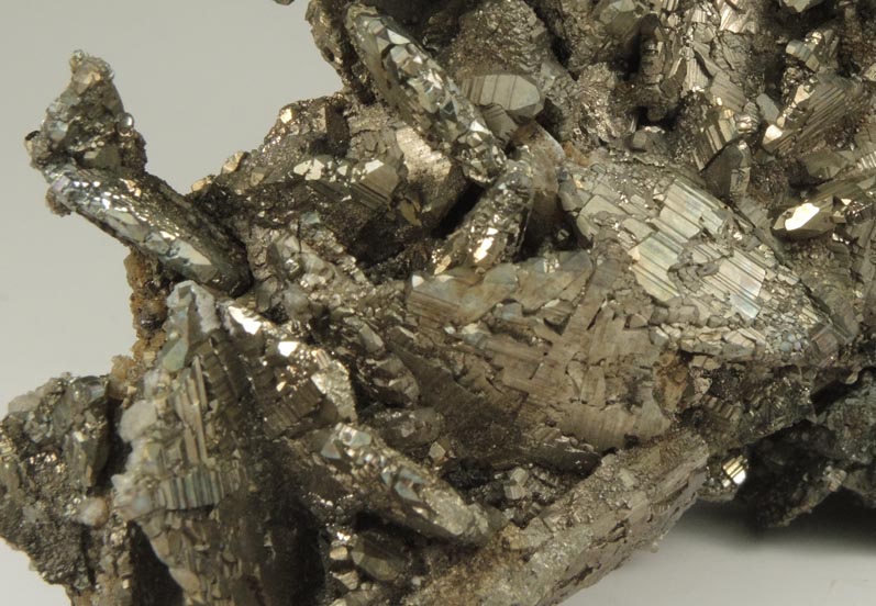 Pyrite pseudomorphs after Marcasite on Sphalerite from Nanisivik Mine, Baffin Island, Nunavut, Canada