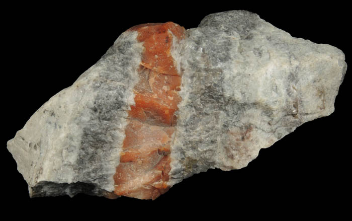 Willemite (vein) from Franklin District, Sussex County, New Jersey