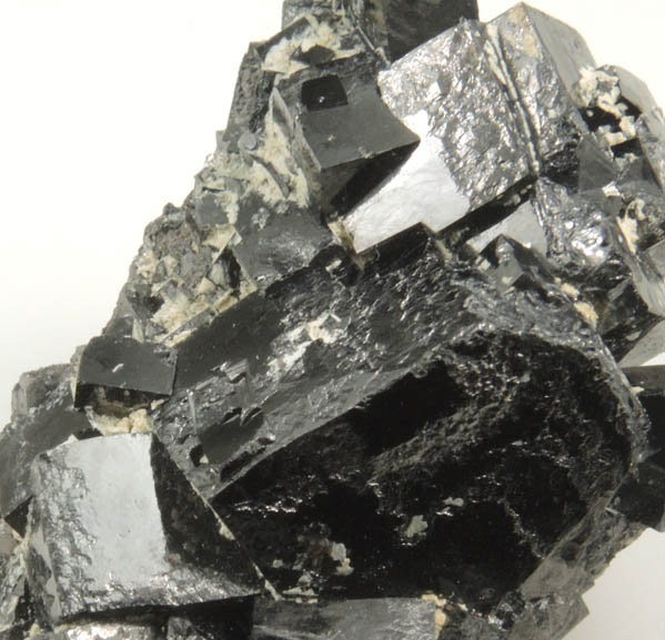 Magnetite (rare cubic and tetrahexahedral crystal form) from ZCA Mine No. 4, Fowler Ore Body, 2500' Level, Balmat, St. Lawrence County, New York