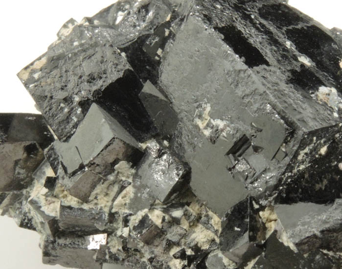 Magnetite (rare cubic and tetrahexahedral crystal form) from ZCA Mine No. 4, Fowler Ore Body, 2500' Level, Balmat, St. Lawrence County, New York