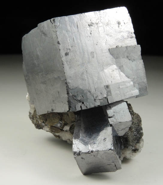 Galena with Pyrite and Dolomite from Sweetwater Mine, Viburnum Trend, Reynolds County, Missouri