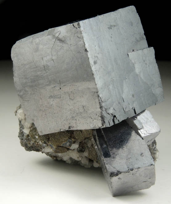 Galena with Pyrite and Dolomite from Sweetwater Mine, Viburnum Trend, Reynolds County, Missouri