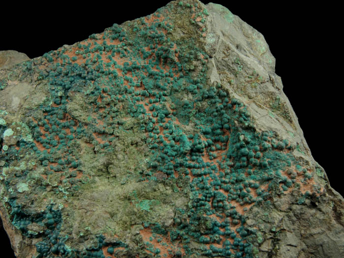 Pseudomalachite from Schuyler Copper Mine, North Arlington, Bergen County, New Jersey