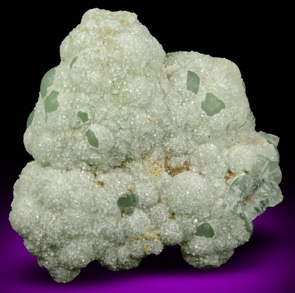 Apophyllite over Prehnite from O and G Industries Southbury Quarry, Southbury, New Haven County, Connecticut