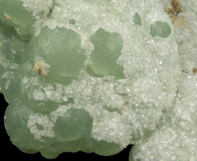 Apophyllite over Prehnite from O and G Industries Southbury Quarry, Southbury, New Haven County, Connecticut