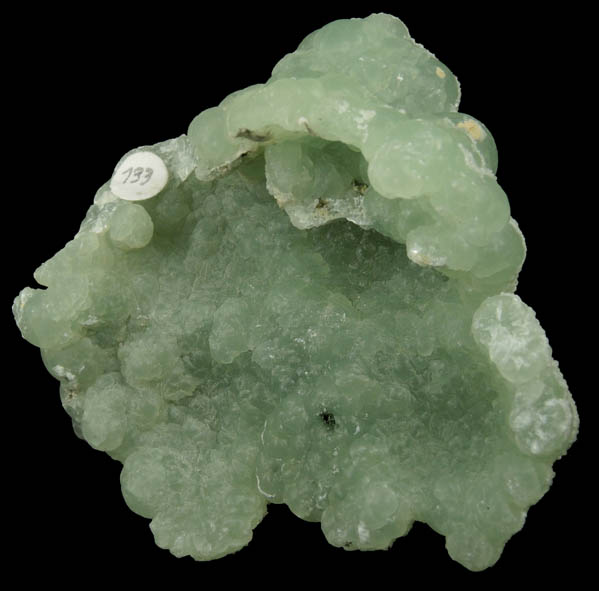 Apophyllite over Prehnite from O and G Industries Southbury Quarry, Southbury, New Haven County, Connecticut