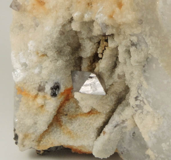 Scheelite on Quartz from Yaogangxian Mine, Nanling Mountains, Hunan, China