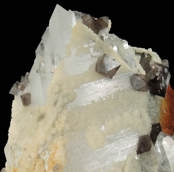 Scheelite on Quartz from Yaogangxian Mine, Nanling Mountains, Hunan, China