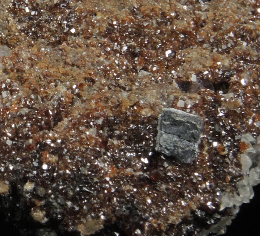 Calcite on Sphalerite with minor Fluorite from Cave-in-Rock District, Hardin County, Illinois