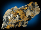 Mimetite var. Campylite with Psilomelane and Quartz from Drygill Mine, Caldbeck Fells, Cumberland, England