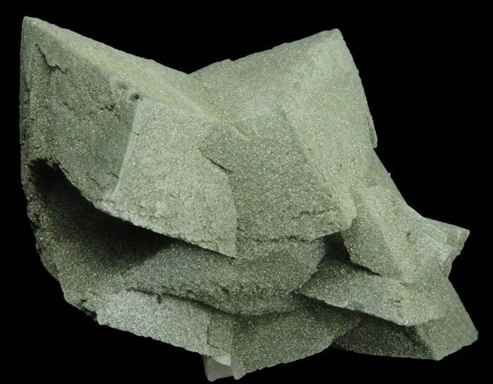 Orthoclase var. Adularia twinned crystals with Chlorite coating from Rot Wichel, Fellital, Kanton Uri, Switzerland