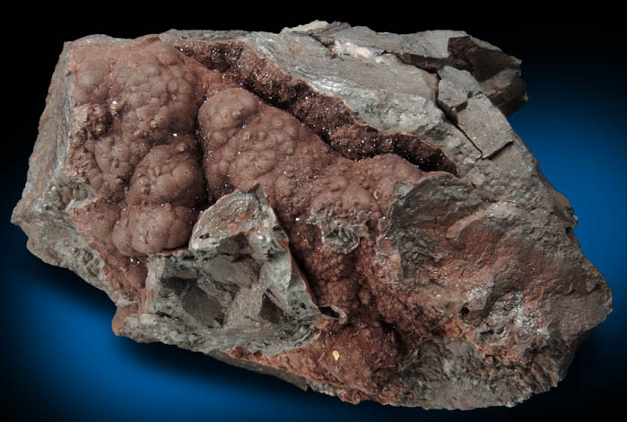 Hematite and Quartz from Beckermet Mine, southeast of Egremont, Cumberland, England