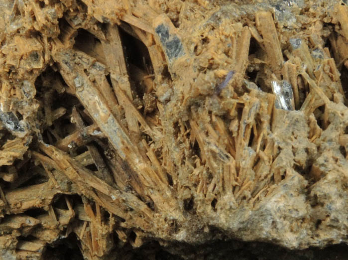 Stibiconite over Stibnite from Miniera di Le Cetine di Cotorniano, Chiusdino, Siena, Tuscany, Italy