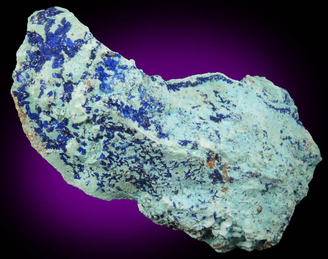 Azurite from Kamariza Mines, Lavrion (Laurium) Mining District, Attica Peninsula, Greece