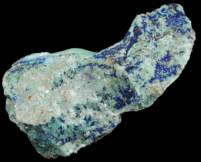 Azurite from Kamariza Mines, Lavrion (Laurium) Mining District, Attica Peninsula, Greece