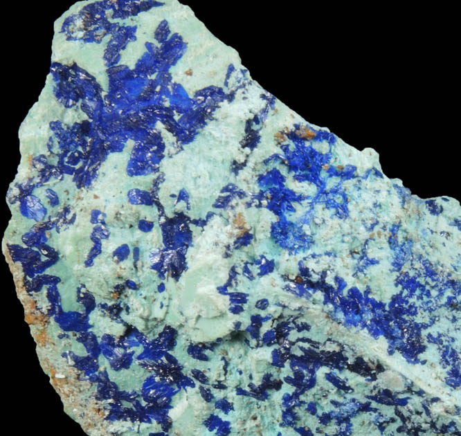 Azurite from Kamariza Mines, Lavrion (Laurium) Mining District, Attica Peninsula, Greece