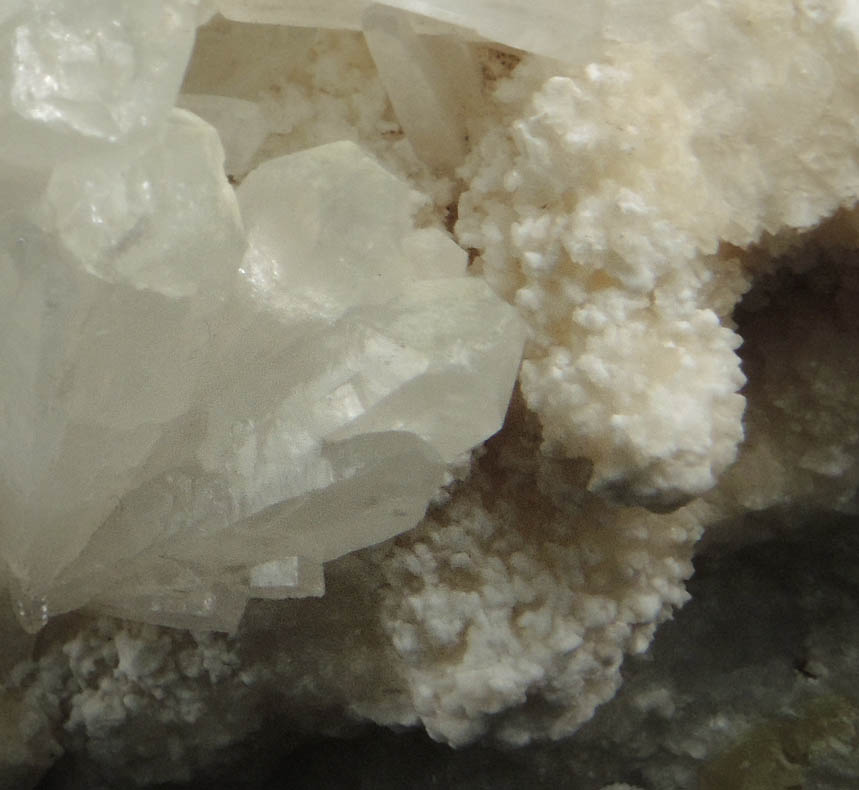 Celestine and Aragonite with Sulfur from Agrigento District (Girgenti), Sicily, Italy