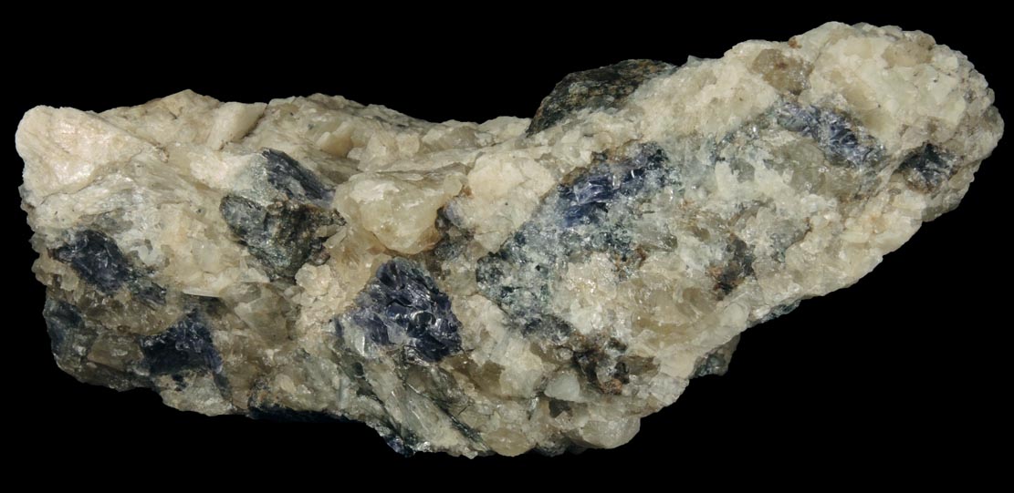 Cordierite var. Iolite from Route 9 road cut at Beaver Meadow Road, Haddam, Middlesex County, Connecticut