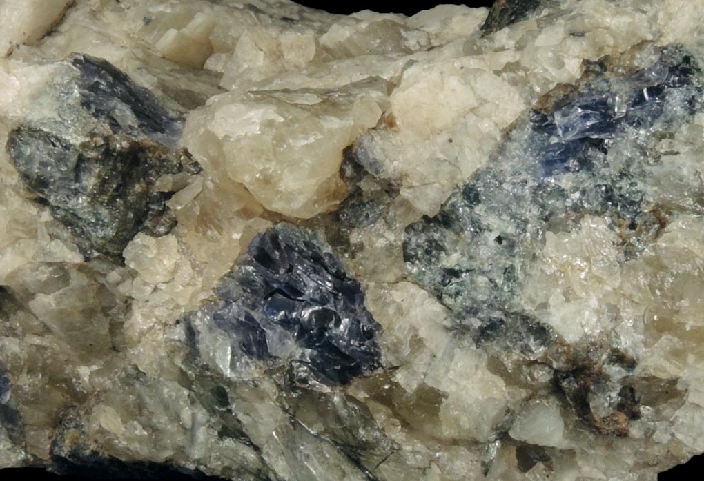 Cordierite var. Iolite from Route 9 road cut at Beaver Meadow Road, Haddam, Middlesex County, Connecticut