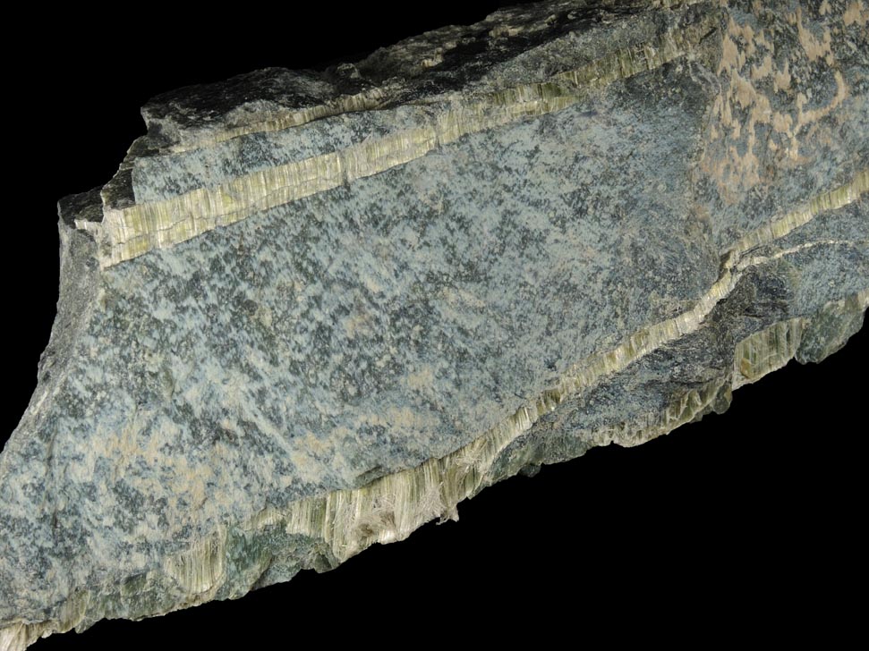 Chrysotile in Serpentine from Pelham, Hampshire County, Massachusetts