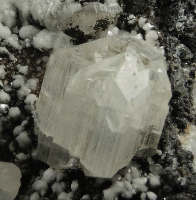 Cerussite twinned crystals with Aragonite var. Tarnowitzite from Tsumeb Mine, Otavi-Bergland District, Oshikoto, Namibia