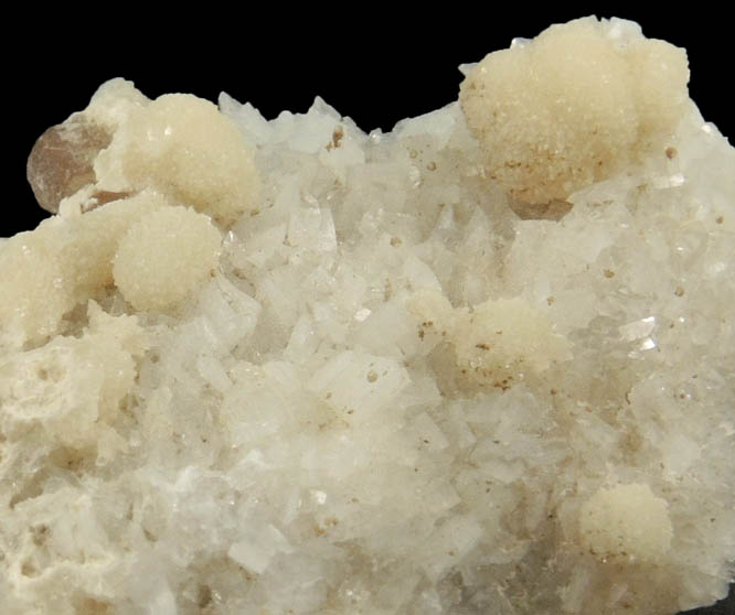 Fairfieldite on Albite from Foote Quarry, Kings Mountain, Cleveland County, North Carolina