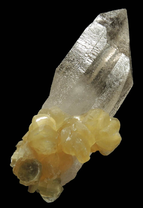 Quartz (Dauphin-law twins) with Muscovite from Galilia, Minas Gerais, Brazil