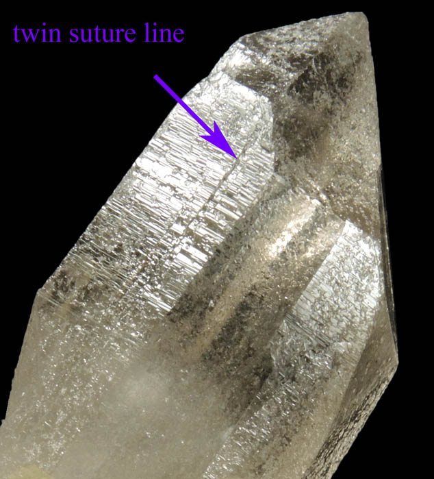 Quartz (Dauphin-law twins) with Muscovite from Galilia, Minas Gerais, Brazil