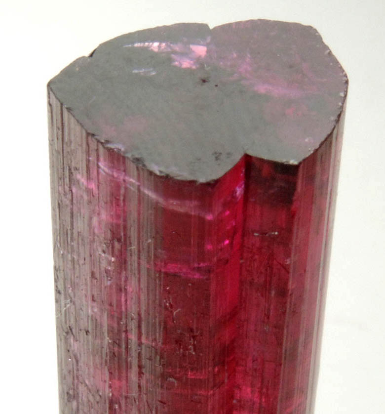 Elbaite var. Rubellite Tourmaline (doubly-terminated) from Cruzeiro Mine, São Jose da Safira, Minas Gerais, Brazil