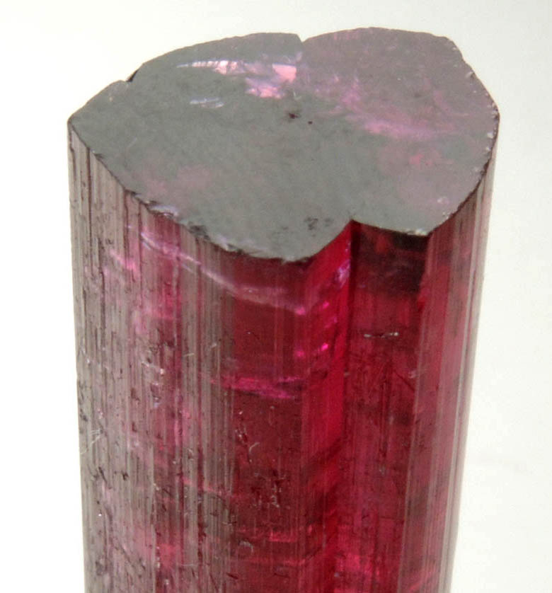 Elbaite var. Rubellite Tourmaline (doubly-terminated) from Cruzeiro Mine, So Jose da Safira, Minas Gerais, Brazil