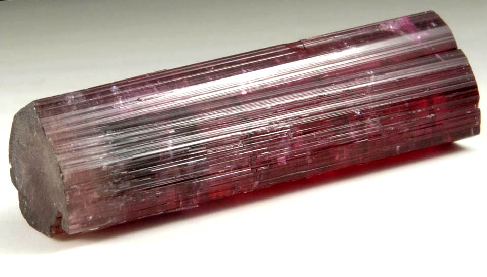 Elbaite var. Rubellite Tourmaline (doubly-terminated) from Cruzeiro Mine, So Jose da Safira, Minas Gerais, Brazil