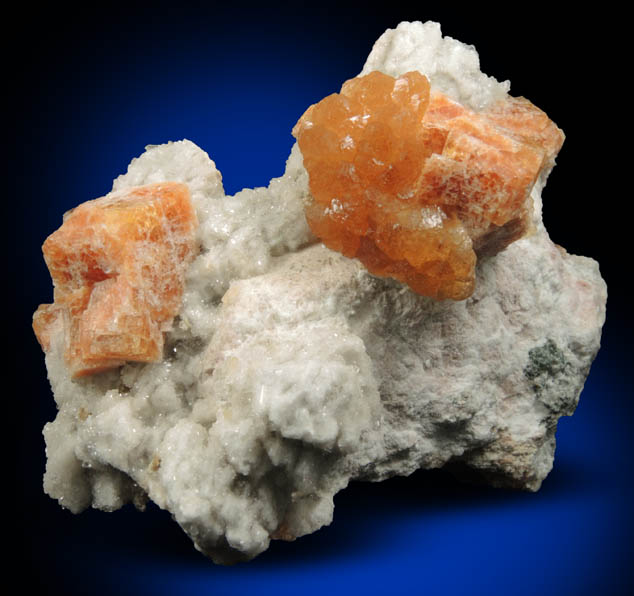 Chabazite and Stellerite with Calcite from Sokolovskiy Mine, Rudnyy, Kustanay Oblast, Kazakhstan