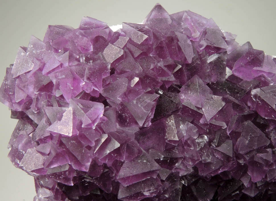 Fluorite over Quartz from De'an Mine, Wushan, Jiangxi Province, China