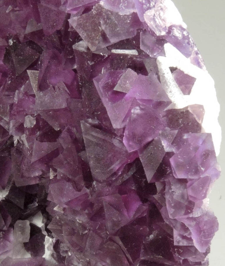 Fluorite over Quartz from De'an Mine, Wushan, Jiangxi Province, China