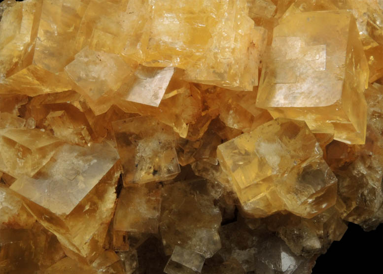 Fluorite (yellow) from Hilton Mine, Scordale, 4 km NE of Hilton, Cumbria, England